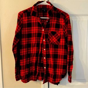 American eagle outfitters light flannel womens Small